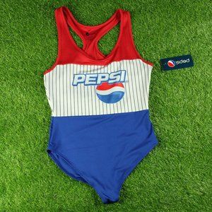 One Piece Swimsuit Size L Pepsi Ladies